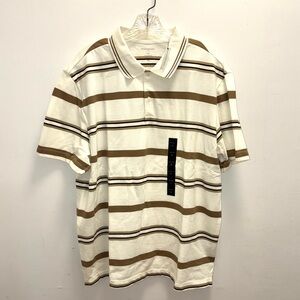 Banana Republic Pique Striped Polo Size XL